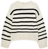 Pull rayé en maille